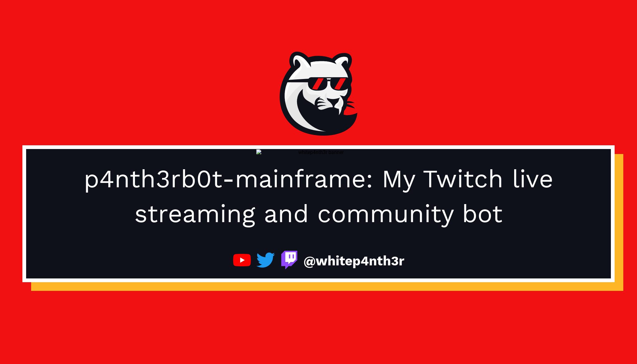p4nth3rb0t-mainframe: My Twitch live streaming and community bot